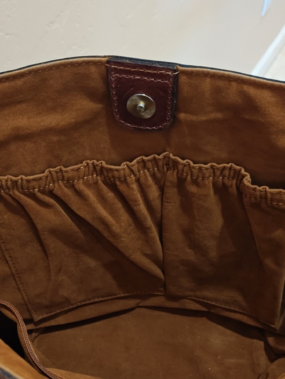 Patricia Nash Vibrant Floral Tote with Brown Trim - Picture 9 of 9